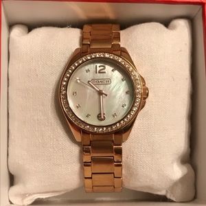 Rose gold Coach watch, Tristan Series